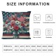 Ulloord Decorations Pillow Covers Star and Stripe Freedom Boot Floral Flag Throw Pillow Covers Pillows Decor Cushion Case