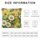 Ulloord Summer Pillow Covers Throw Pillow Covers Floral Decorative Cushion Case for Sofa Couch Bed Outdoor Patio Living Room