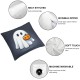 Ulloord Halloween Pillow Covers Pumpkin Ghost Throw Pillow Covers for Fall Halloween Decorations Halloween Party Pillows Decorative Pillow Covers for Sofa