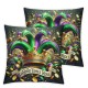 Ulloord Mardi Gras Pillow Covers for Masquerade Mask Decor Throw Pillows Decorative Cushion Cases Mardi Gras Decorations