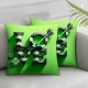 Ulloord Pillow Covers , Green Love Truck Shamrocks Farmhouse Throw Pillowcases for Home Sofa Couch Cushion Decoration