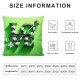 Ulloord Pillow Covers , Green Love Truck Shamrocks Farmhouse Throw Pillowcases for Home Sofa Couch Cushion Decoration