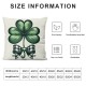 Ulloord Pillow Covers, Hello Shamrocks Lucky Farmhouse Decorative Throw Pillowcases for Home Sofa Couch Cushion Decoration