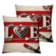 Ulloord Valentines Day Pillow Covers Valentines Day Decor Red Heart with Bow Love Truck Valentine Pillows Decorative Throw Pillows Valentines Day Decorations