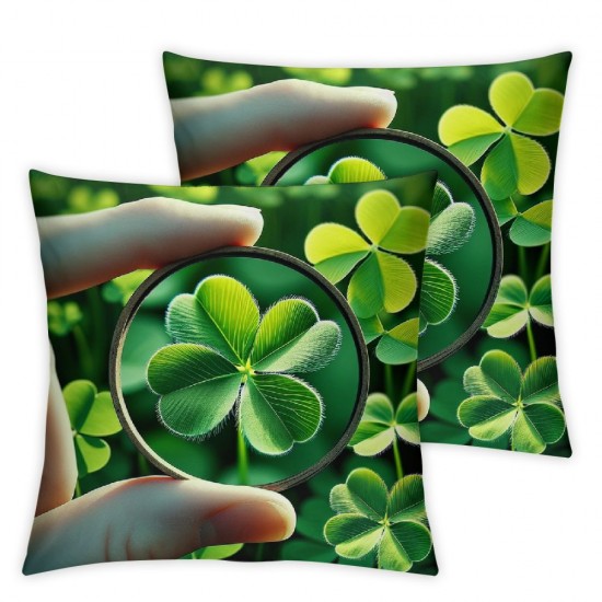 Ulloord St Patricks Day Pillow Covers St Patricks Day Decorations for Lucky Truck St Patricks Day Decorative Throw Pillows St Patricks Day Decor