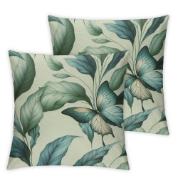 Ulloord Spring Pillow Covers Floral Butterfly Decorative Pillow Cases Summer Decorations Home Decor for Couch Sofa