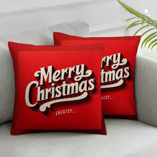 Ulloord Christmas Pillow Covers for Decorations Check Christmas Tree Pillow Cases Winter Holiday Throw Pillows Decor for Couch