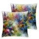 Ulloord Spring Pillow Covers Colorful Flowers Butterfly Decorative Pillow Cases Summer Decorations Home Decor for Sofa