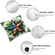 Ulloord Pillow Cover Buffalo Star America Flag Floral Decor Decorations Cushion Case for Sofa Couch