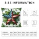 Ulloord Pillow Cover Buffalo Star America Flag Floral Decor Decorations Cushion Case for Sofa Couch