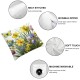 Ulloord Spring Pillow Covers, Floral Striped Spring is in The Air Decorative Pillowcases for Sofa Decoration