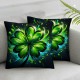 Ulloord Happy Pillow Covers, Throw Pillowcases for Home Sofa Couch Cushion Decoration