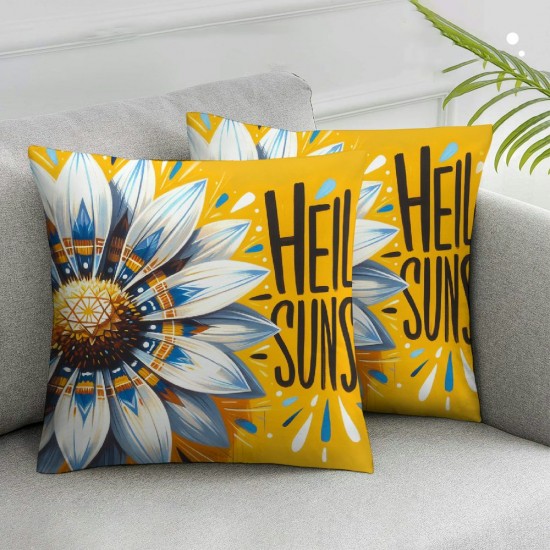 Ulloord Summer Pillow Cover Sunflower Decorative Yellow Throw Pillow Case Summer Cushion Case for Sofa Couch