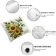 Ulloord Pillow Covers Spring Summer Pillow Covers Sunflower Floral Decorative Throw Cases for Sofa Living Room Outdoor