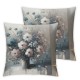 Ulloord Throw Pillow Covers Flowers Pillow Covers Cushion Cases Modern Decorative Square Pillowcases for Sofa Couch