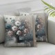 Ulloord Throw Pillow Covers Flowers Pillow Covers Cushion Cases Modern Decorative Square Pillowcases for Sofa Couch