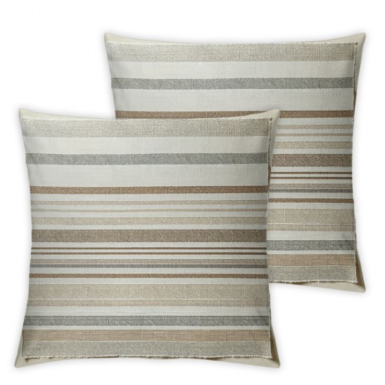 Ulloord Throw Pillow Covers Stripe Pillow Covers Decorative Pillowcases Khaki Cushion Cover for Couch Sofa Bed Living Room