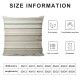 Ulloord Throw Pillow Covers Stripe Pillow Covers Decorative Pillowcases Khaki Cushion Cover for Couch Sofa Bed Living Room