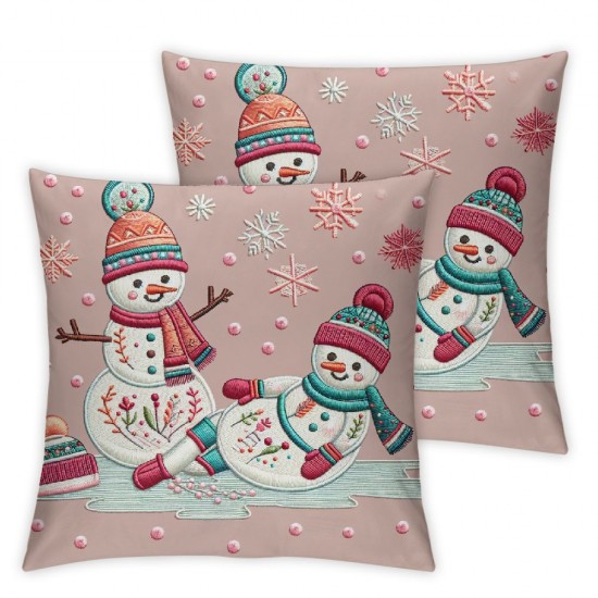 Ulloord Bundles, Christmas Pillow Covers, PinkXmas and Throw Pillows, Red