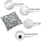 Ulloord  Bundles,  New Living Series Grey Pillow Covers Outdoor Waterproof Pillow Inserts