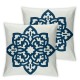 Bundles, New Living Series Blue and Green Pillow Covers Outdoor Waterproof Pillow Inserts