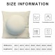 Bundles Outdoor Waterproof Solid Throw Decorative Pillow Cover Turquoise, Pillow Insert - Throw Pillow Insert