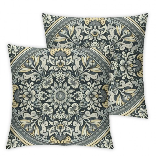 Bundles,New Living Series Yellow and Grey Pillow Covers