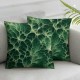 Bundles, Velvet Soft Decorative Pillow Covers, Green,  Hypoallergenic Foam Pillow Inserts