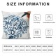 Bundles,  Merry Christmas Decorative Sled Pillow Covers, Blue, Outdoor Waterproof Pillow Inserts