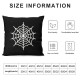 Halloween Pillow Covers Ghost Pillowcase Holiday Farmhouse Throw Pillows Indoor Outdoor Couch Cushion Case for Home Sofa Decor