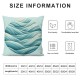 Farmhouse Decorative Throw Pillow Covers Linen Tassel Trimmed Fall Outdoor Pillow Decor, Light Blue