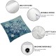 Ulloord  Bundles, Merry Christmas Blue and Grey Velvet Pillow Covers