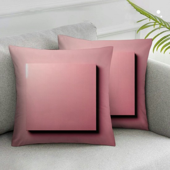 Ulloord  Bundles,Velvet Soft Square Pillow Covers Faux Fur Fluffy Pillow Covers, Pink