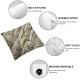 Ulloord Bundles Outdoor Pillow Inserts - Square Form Water Resistant Throw Pillows Throw Pillow Cover Oatmeal