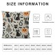 Ulloord  Halloween Pillow Covers Halloween Pumpkin Cat Linen Pillowcase Holiday Farmhouse Indoor Outdoor Couch Cushion Case for Sofa and Home Deco