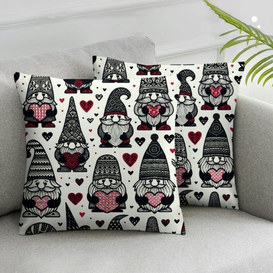 Ulloord Valentines Day Pillow Covers Love Heart Holiday Farmhouse Sofa Throw Pillowcase Wedding Anniversary Cushion Case Decoration