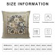 Ulloord  Bundles,  New Living Series Coffee Pillow Covers Outdoor Waterproof Pillow Inserts