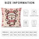 Ulloord Christmas Pillow Covers Pink Throw Pillows Snowman Retro Pillowcase Home Decor Living Room House Decorative Cushion Case for Sofa Couch