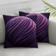 Decorative Throw Pillow Covers Soft Solid Square Cushion Case for Couch Light Purple