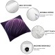 Decorative Throw Pillow Covers Soft Solid Square Cushion Case for Couch Light Purple