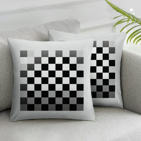 Ulloord  Bundles, Buffalo Check Plaid Farmhouse Pillow Covers, Black and White, Outdoor Waterproof Pillow Inserts