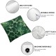 Ulloord , Decorative Pillow Covers, Green, Hypoallergenic Foam Pillow Inserts