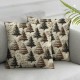 Ulloord Christmas Throw Pillow Covers, &amp; Faux Rabbit Fur Embroidered Christmas Pillows, &amp; Pillowcases, White