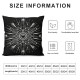 Ulloord Happy Halloween Throw Pillow Covers, Printed Halloween and Totem Eye Fall Decorative Pillowcase Cushion Covers, Blank and White