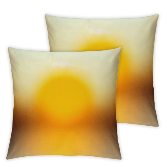 Ulloord  Outdoor Waterproof Throw Pillow Covers' Yellow, Pillow Insert - Throw Pillow Insert