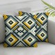 Bundles, New Living Series Yellow and Grey Pillow Covers Outdoor Waterproof Pillow Inserts