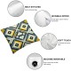 Bundles, New Living Series Yellow and Grey Pillow Covers Outdoor Waterproof Pillow Inserts