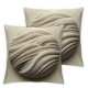 Bundles, Linen Trimmed Pillow Covers, Off White,Outdoor Waterproof Pillow Inserts