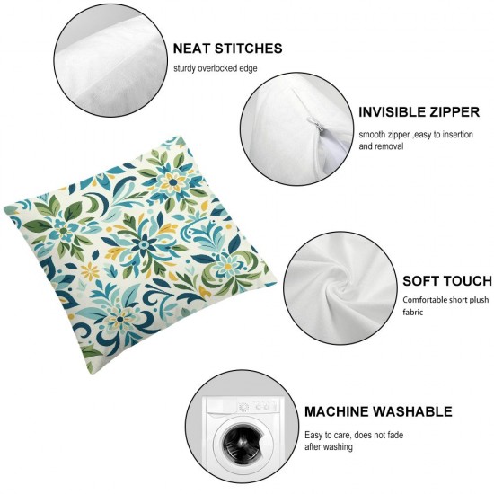 Bundles, Outside Waterproof Decorative Patio Pillow Covers, Off White