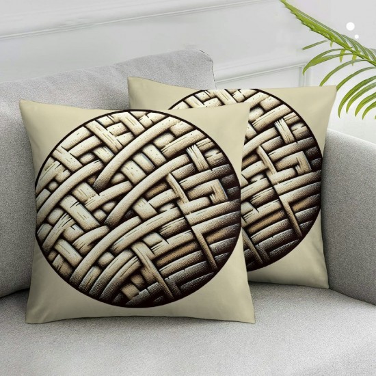 Bundles, Bronzing Velvet Decorative Pillow Covers, Beige